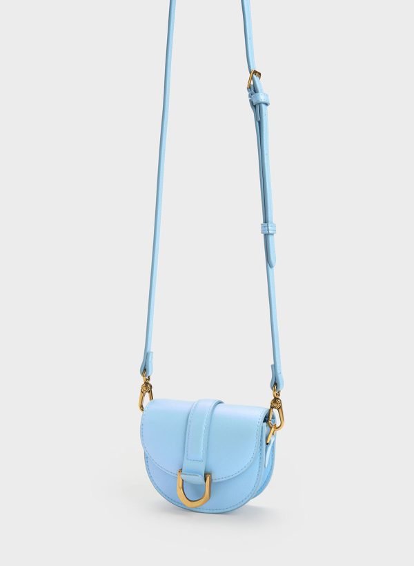 Micro Gabine Saddle Bag – Light Blue