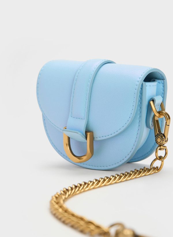 Micro Gabine Saddle Bag – Light Blue