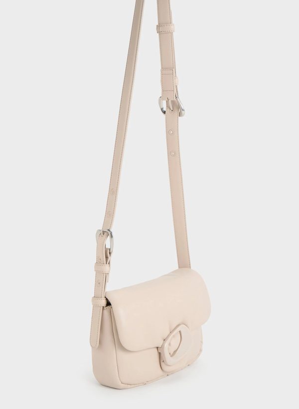 Moore Padded Shoulder Bag – Ivory