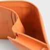 Snap Button Mini Short Wallet – Orange