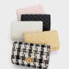 Cressida Tweed Push-Lock Clutch – Multi