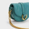 Micro Gabine Quilted Saddle Bag – Teal