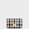 Cressida Tweed Push-Lock Clutch – Multi