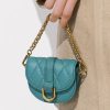 Micro Gabine Quilted Saddle Bag – Teal