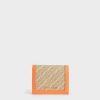 Snap Button Mini Short Wallet – Orange