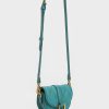 Micro Gabine Quilted Saddle Bag – Teal