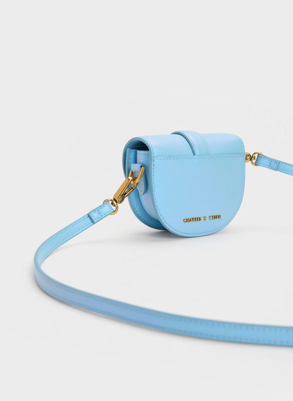 Micro Gabine Saddle Bag – Light Blue