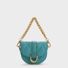 Micro Gabine Quilted Saddle Bag – Teal