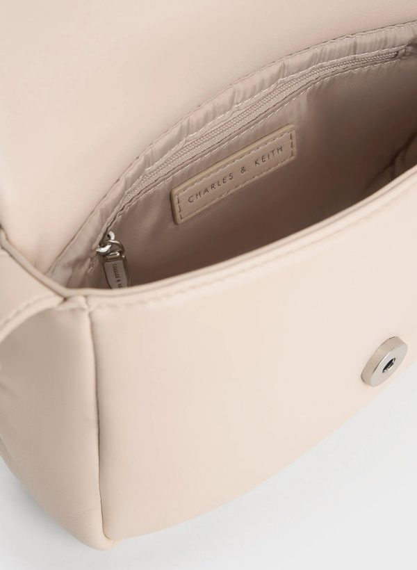 Moore Padded Shoulder Bag – Ivory