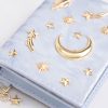 Velvet Embellished Card Holder – Light Blue