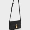 Padlock Envelope Crossbody Bag – Black